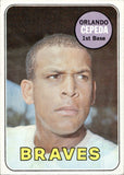 1969 Orlando Cepeda Topps #385 Atlanta Braves 2 BV$50