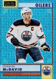 2022-23 Connor McDavid OPC Platinum RETRO BLUE TRAXX 101/199 #R-42 Edmonton Oilers