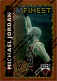 1995-96 Michael Jordan Topps Finest HOT STUFF #HS1 Chicago Bulls *WITH COATING*