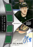 2023-24 Cole McWard Upper Deck Premier ROOKIE AUTO JERSEY 85/99 RC AUTOGRAPH #PRA-CM Vancouver Canucks