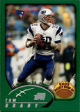 2002 Tom Brady Topps WEEKLY ROUND UP #295 New England Patriots