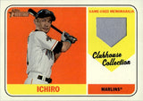 2018 Ichiro Topps Heritage CLUBHOUSE COLLECTION GAME-USED MEMORABILIA #CCR-1 Miami Marlins