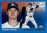 2025 Shohei Ohtani Topps Chrome Platinum BLUE PRISM REFRACTOR #17 Los Angeles Dodgers