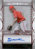 2022 Brady House Leaf Trinity CLEAR RED AUTOGRAPH 3/3 AUTO #CA-AO1 Washington Nationals