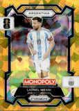 2026 Lionel Messi Panini Monopoly Prizm FIFA World Cup GOLD CRACKED ICE PRIZM #1 ARGENTINA