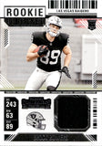 2024 Brock Bowers Panini Contenders ROOKIE TICKET SWATCHES JERSEY RELIC RC #RTS-BBS Las Vegas Raiders