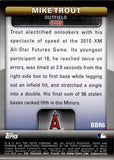 2011 Mike Trout Bowman BOWMAN'S BRIGHTEST ROOKIE RC #BBR6 Anaheim Angels