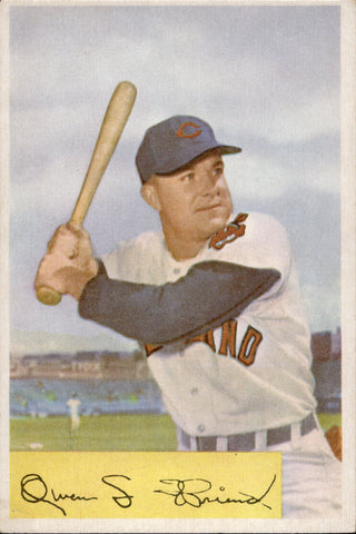 1954 Owen Friend Bowman #212 Cleveland Indians BV $15