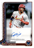 2025 Chase Davis Topps Pro Debut AUTOGRAPH AUTO #PD-154 St. Louis Cardinals 2