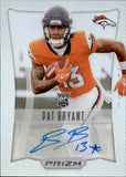 2025 Pat Bryant Panini Prizm SILVER PRIZM ROOKIE AUTOGRAPH 62/149 RC AUTO #RSI-PBT Denver Broncos
