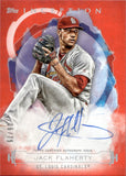 2019 Jack Flaherty Topps Inception ROOKIES & EMERGING STARS AUTOGRAPH RED 6/75 AUTO #RES-JF St. Louis Cardinals
