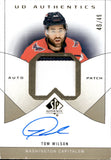 2024-25 Tom Wilson Upper Deck SP Authentic UD AUTHENTICS AUTO PATCH 46/49 AUTOGRAPH #UDAP-TW Washington Capitals