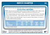 2011 Bryce Harper Bowman Prospects AUTOGRAPH AUTO #BP1 Washington Nationals