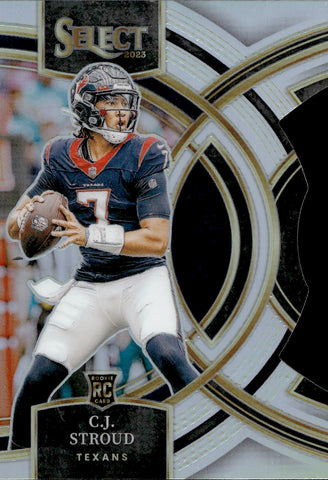 2023 C.J. Stroud Panini Select HOLO SILVER PREMIER DIE CUT ROOKIE RC #183 Houston Texans