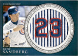 2012 Ryne Sandberg Topps SERIES TWO COMMEMORATIVE RETIRED NUMBER PATCH #RN-RS Chicago Cubs
