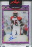2023 Chad Johnson Leaf Pro Set Pure 1989 DESIGN PINK FOIL AUTO 35/35 AUTOGRAPH #89-CJ1 Cincinnati Bengals