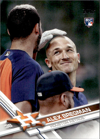 2017 Alex Bregman Topps SERIES 1 ROOKIE SP PHOTO VARIATION RC #341 Houston Astros