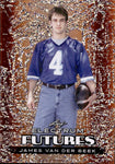 2024 James Van Der Beek Leaf Electrum FUTURES BRONZE SPARKLE 42/45 #15 Varsity Blues