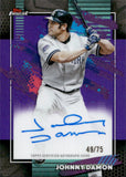 2026 Johnny Damon Topps Finest PURPLE REFRACTOR AUTOGRAPH 49/75 AUTO #FA-JDA New York Yankees