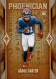 2025 Abdul Carter Panini Phoenix PHOENICIAN ROOKIE RC #4 New York Giants