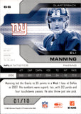 2007 Eli Manning Donruss Leaf Limited GOLD SPOTLIGHT 1/10 #66 New York Giants
