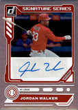 2023 Jordan Walker Panini Donruss SIGNATURE SERIES AUTOGRAPH ROOKIE AUTO RC #SS-JW St. Louis Cardinals