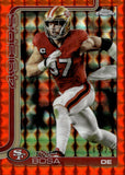 2025 Nick Bosa Topps Chrome ORANGE GEOMETRIC REFRACTOR 5/25 #264 San Francisco 49ers