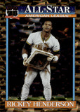 2026 Rickey Henderson Topps 1991 ALL-STAR DESIGN GOLD CRACKLE FOIL 27/50 #91AS-10 Oakland A's