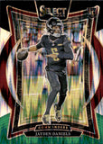 2024 Jayden Daniels Panini Select CONCOURSE BLACK & GREEN SHOCK PRIZM ROOKIE RC #26 Washington Commanders