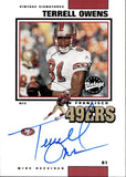 2001 Terrell Owens Upper Deck Vintage VINTAGE SIGNATURES AUTOGRAPH AUTO San Francisco 49ers