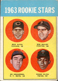 1963 Max Alvis Bob Bailey Ed Kranepool Pedro Oliva Topps ROOKIE STARS #228 Indians Pirates Mets Twins BV$400