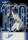 2025 Jesus Made Leaf Metal TOP 100 PRISMATIC BLUE AUTOGRAPH 10/25 AUTO #T-JM1 Milwaukee Brewers