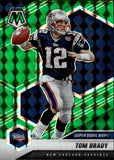 2021 Tom Brady Panini Mosaic GREEN PRIZM #281 New England Patriots