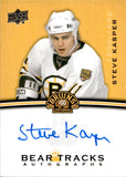 2023-24 Steve Kasper Upper Deck BOSTON BRUINS CENTENNIAL BEAR TRACKS AUTOGRAPH AUTO #BT-SK Boston Bruins