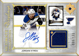 2022-23 Jordan Kyrou Upper Deck Ultimate Collection DISPLAYS AUTOGRAPH JERSEY 88/135 AUTO #UDA-JK St. Louis Blues