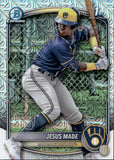 2025 Jesus Made Bowman Chrome Prospects 1ST BOWMAN MOJO REFRACTOR #BCP-50 Milwaukee Brewers 1