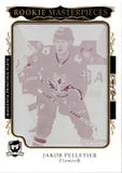 2023-24 Jakob Pelletier Upper Deck The Cup ROOKIE MASTERPIECES 2023-24 TRIOLOGY MAGENTA PRINTING PLATE 1/1 ONE OF ONE RC #TRI-111 Calgary Flames