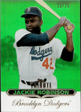 2011 Jackie Robinson Topps Tribute GREEN 12/75 #35 Brooklyn Dodgers