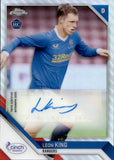2021-22 Leon King Topps Chrome SPFL SCOTTISH PREMIER LEAGUE ROOKIE AUTOGRAPH REFRACTOR RC AUTO #CA-LK Rangers