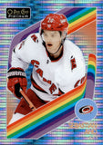 2023-24 Sebastian Aho O-Pee-Chee OPC Platinum RETRO BLUE PULSAR 71/100 #R-22 Carolina Hurricanes