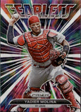 2022 Yadier Molina Panini Prizm FEARLESS WHITE WAVE PRIZM #FL-10 St. Louis Cardinals