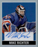 2025 Mike Richter Leaf Metal Legends AUTOGRAPH MINI BLUE 6/8 AUTO #LO-MR1 New York Rangers