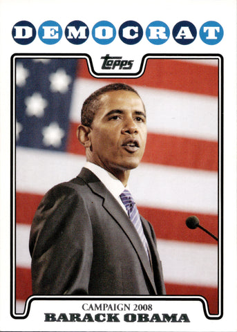 2008 Barack Obama Topps CAMPAIGN 2008 #C08-BO President of the United States 6