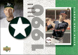 2002 David Justice Upper Deck Authentics RETRO STAR ROOKIE GAME JERSEY #SR-DJ Oakland A's