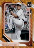2026 Tomoyuki Sugano Panini Donruss Optic ORANGE SCOPE PRIZM 50/79 #56 Baltimore Orioles