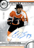 2023-24 Elliot Desnoyers Upper Deck SP Authentic FUTURE WATCH AUTOGRAPH ROOKIE 710/999 AUTO RC #143 Philadelphia Flyers