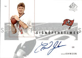 2001 Brad Johnson Upper Deck SP Authentic SIGN OF THE TIMES AUTOGRAPH AUTO #BJ Tampa Bay Buccaneers
