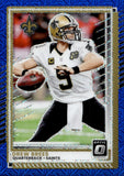 2025 Drew Brees Panini Donruss Optic BLUE MOJO PRIZM 16/55 #190 New Orleans Saints