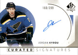 2025-26 Jordan Kyrou Upper Deck SP Authentic CURATED SIGNATURES AUTOGRAPH 160/299 AUTO #SPC-JK St. Louis Blues