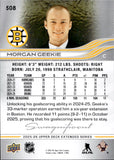 2025-26 Morgan Geekie Upper Deck Extended Series SWAGNIFICENT VARIATION #508 Boston Bruins